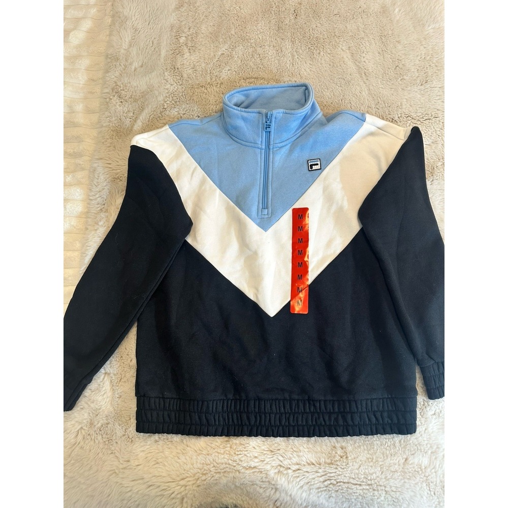 FILA Women's Quarter Zip Pullover Sweatshirt, Size‎ Medium Choose Color, NWT.